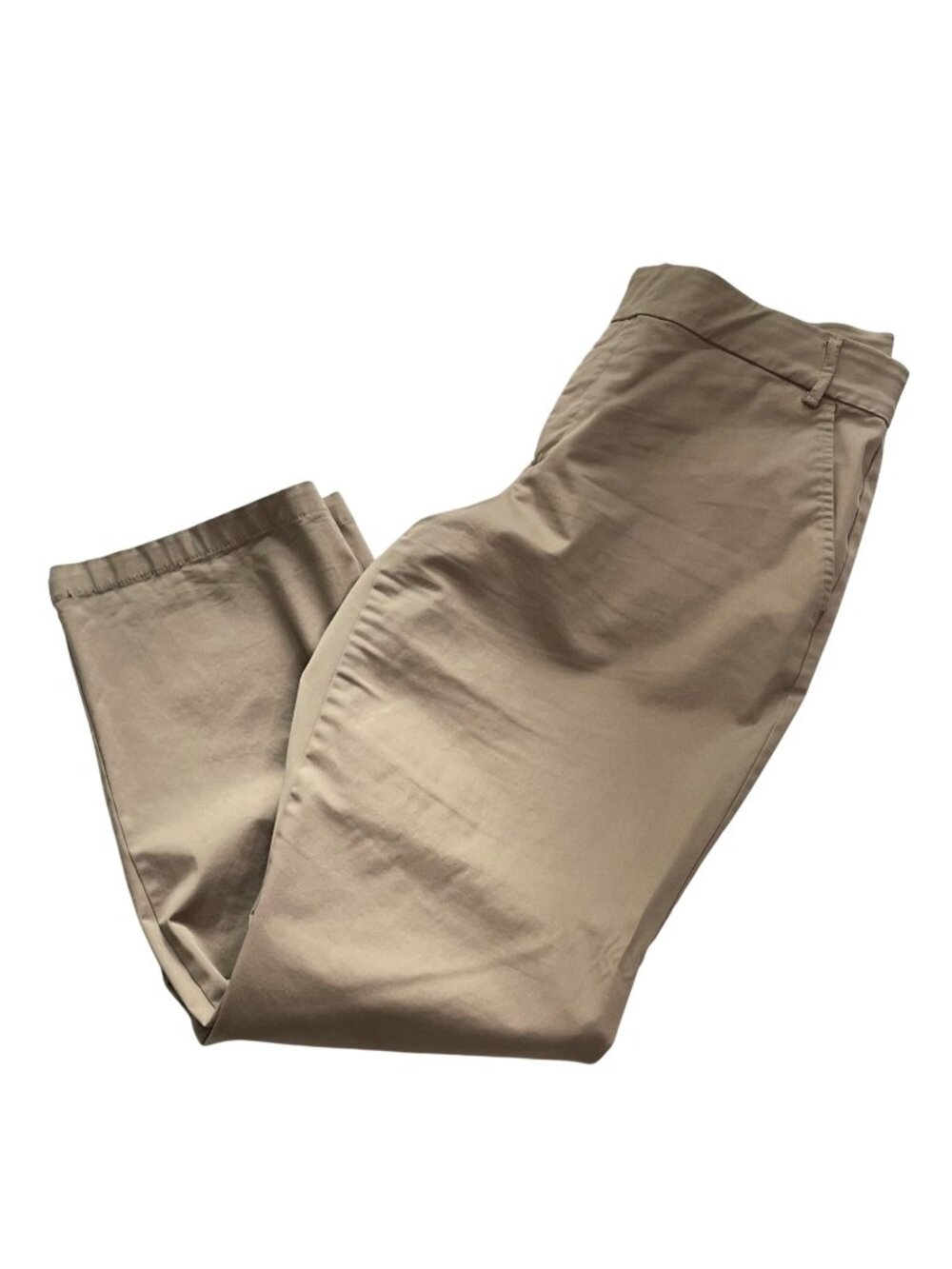 Gloria Vanderbilt Womens Beige Straight Leg Pants Plus Size 16 u Trousers